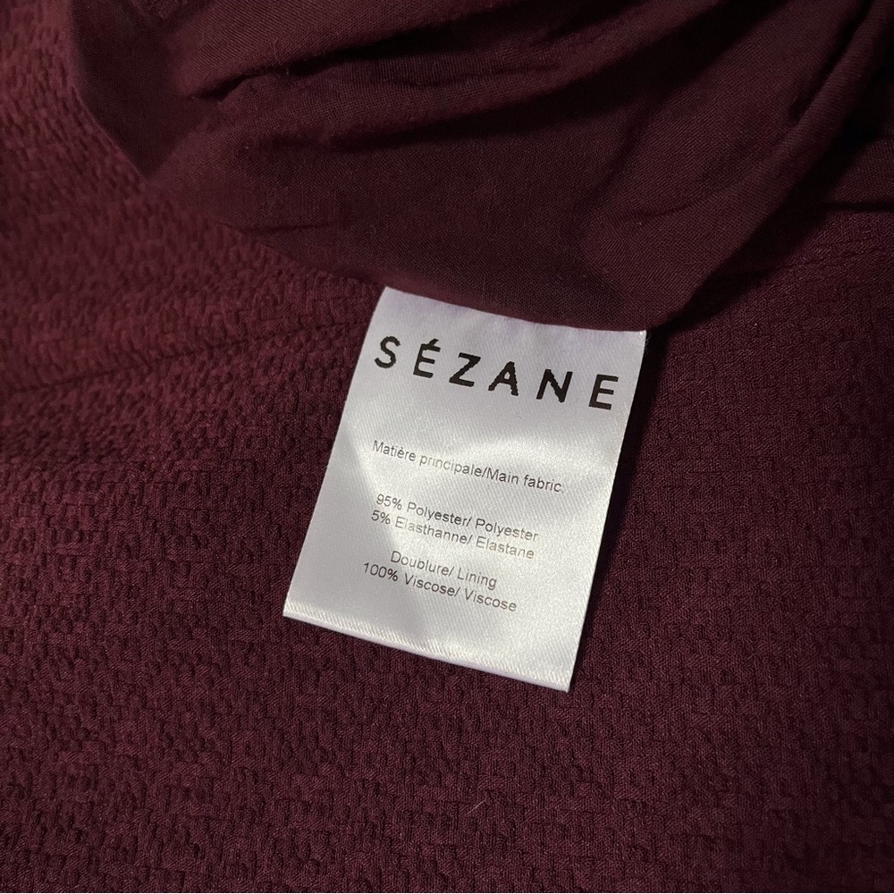 Sezane Jason Dress, Prune, Size 36 - Picture 4 of 6